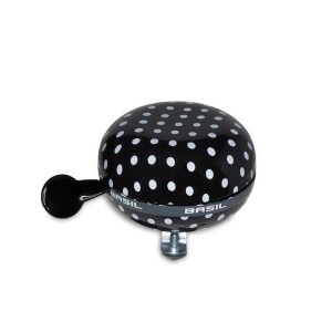 Basil zvonek Polka Dot (černá/bílá)