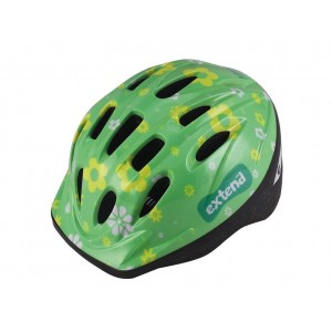 Extend přilba LILLY květinková (zelená)
