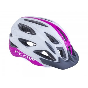 Author přilba Flow Inmold X9 192 (bílá/růžová-neonová)