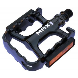 Max1 pedály Race Al ložiskové (černá)