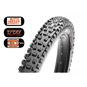 Maxxis plášť ASSEGAI 27.5x2.5 WT TR 3C MaxxGrip DH skládací (černá)