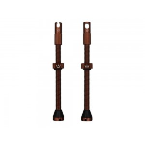 PEATYS X CHRIS KING (MK2) TUBELESS VALVES - 80MM (RED)