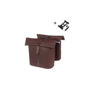 Basil dvojbrašna na nosič City MIK (hnědá)